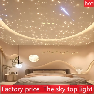 Living Room, Bedroom, Video Room, Shopping Mall, Sales Department, Club Bar, Gypsum Board Starry Sky Ceiling, Ceiling Fiber Optic Lamp