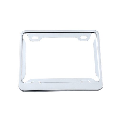 European Union motorcycle license plate frame, stainless steel car license plate frame, carbon fiber silver license plate holder