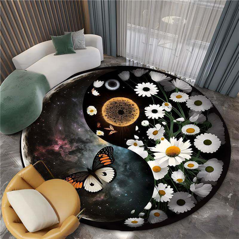 Alfombras de lana de cristal transfronterizas estadounidenses sala de estar gran área de sofá de mesa de té alfombra de dormitorio alfombra de cama fría a prueba de suciedad