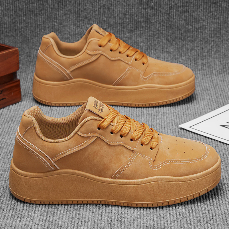 Zapatos de skate 2026 primavera nuevos zapatos de hombre cómodos con suela blanda retro desgaste de moda versátil zapatos de skate deportivos ligeros casuales