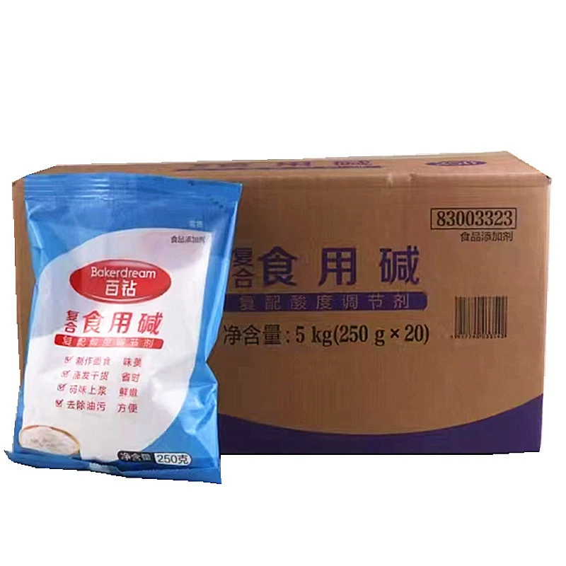 Baizuan съедобная щелочь 250 г кальцинированной соды карбонат натрия миска для мытья овощей и фруктов и палочки для еды Пропаривание сырье для выпечки