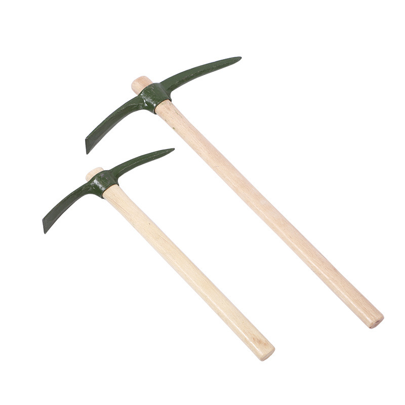 钢镐消防救援应急工兵镐大镐军镐大镐扁尖镐尖头平头方铲木柄小号