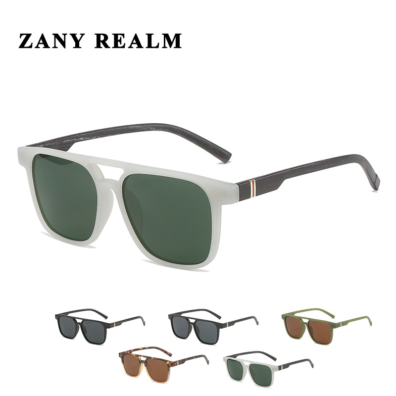 Nueva caja piloto doble haz polarizado gafas de sol de conducción para hombres transfronterizo de negocios casual transfronterizo gafas de sol fabricante