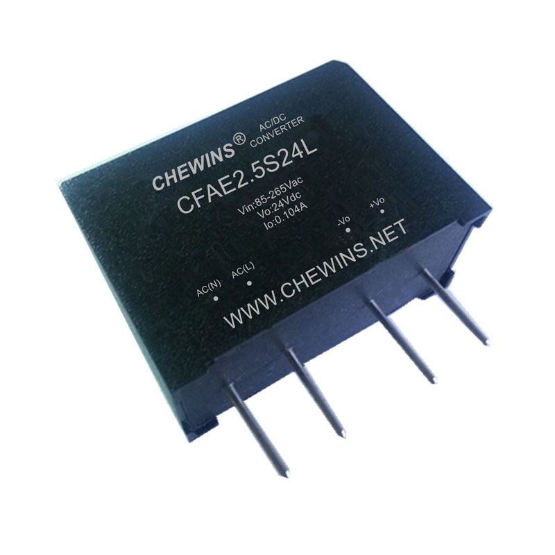 AC-DC电源模块输入220V转24V 0.104A 2.5W单路输出CFAE2.5S24L