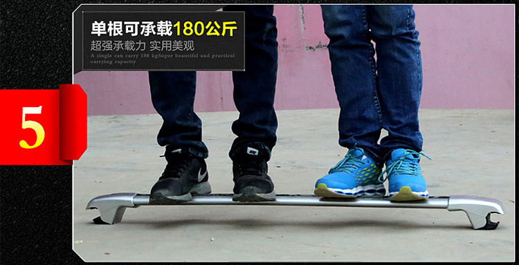 Neutral Car Luggage Rack Aluminum Alloy Travel Suitcase Bicycle Rack Crossbar Roof Rack Weight Strong Crossbar Rack