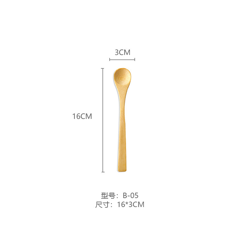 日本製竹スプーンロングハンドル木製スプーンハニースプーンコーヒー撹拌家庭用小さな木製スプーン食器卸売カスタマイズ|undefined