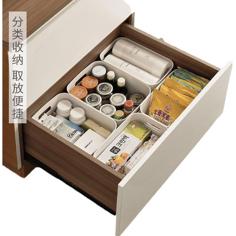 日本式の雑物の収納かごの台所の置物の収納箱の食器棚の収納かごの収納箱の家庭用化粧品の収納枠