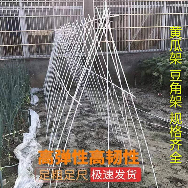 100根豆角架黄瓜架种菜育苗杆葡萄避雨棚杆玻纤维架子种菜搭架杆