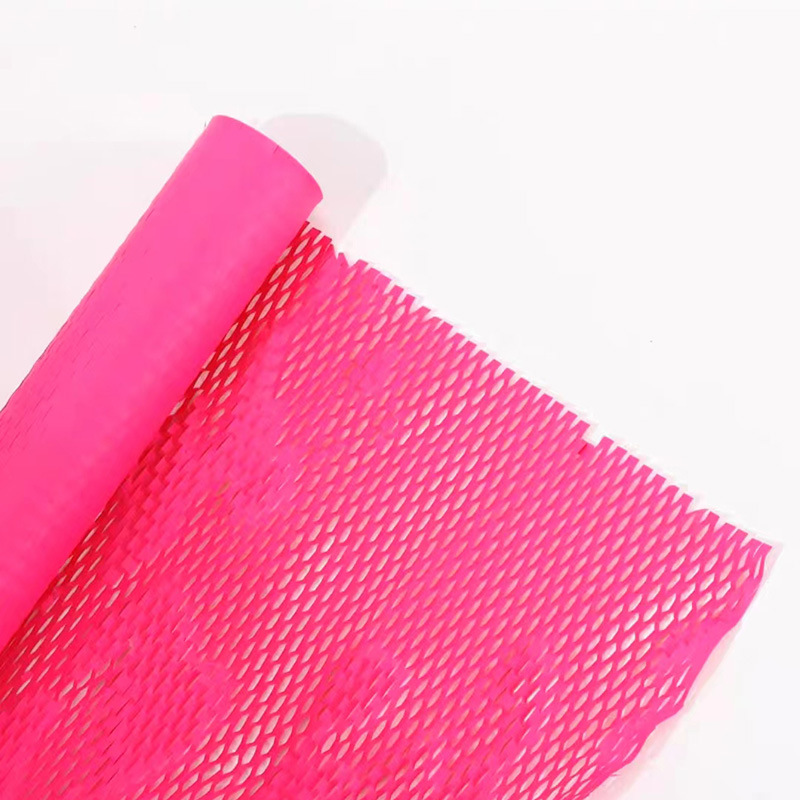 Decoraciones de papel en espiral de panal rosa Barbie; 50 cm x 10 yardas/rollo