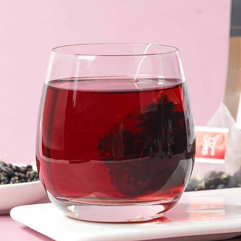 Five Black Herbal Tea 150g 15 Pyramid Tea Bags Wu Hei Cha Black Rice Black Bean Black Sesame Mulberry Black Goji Berry Blend quality and texture