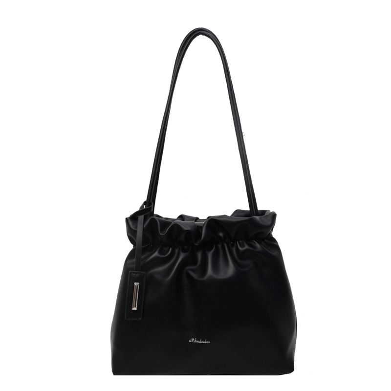 Bolsos de diseño de nicho francés para mujeres al por mayor nuevos bolsos de mujer, bolsos de mensajero plisados de todo fósforo de moda, bolsos de cubo de viaje de moda