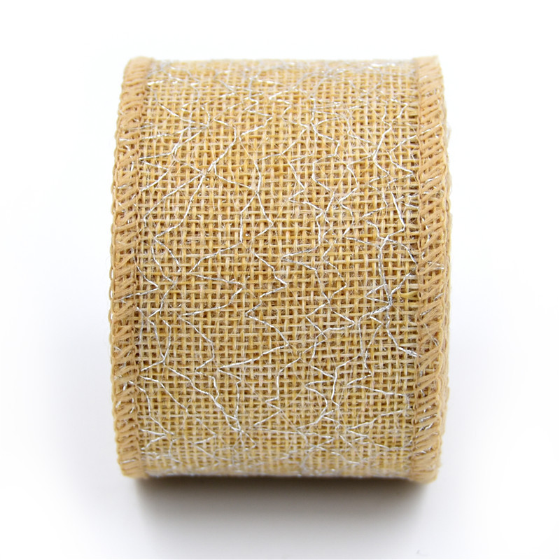 Amazon nuevo rollo de lino natural Navidad artesanía regalo decoración cáñamo cinta copia borde Lino cinta rollo 5 M