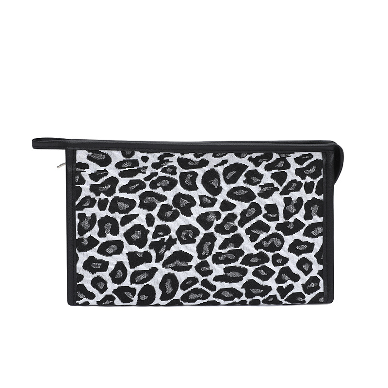 Bolsa de cosméticos estilo 2025, bolsa de cosméticos a cuadros, serie blanco y negro, bolsa de almacenamiento impermeable.