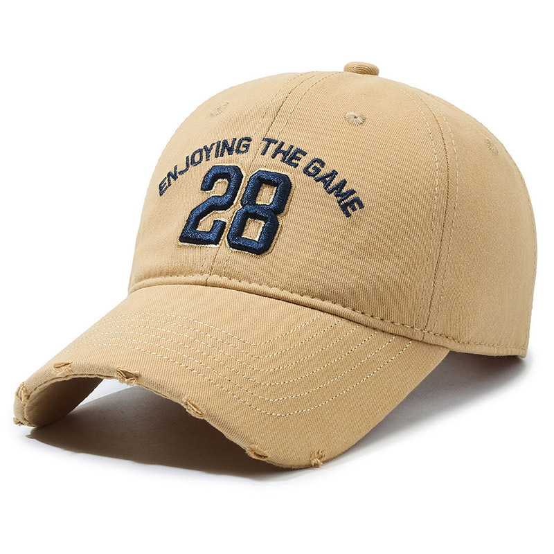 Washed Baseball Cap For Men And Women Embroidered Letter Style_voghion.com