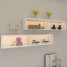 墙上展示柜壁挂带灯吊柜装饰柜挂墙壁柜展示背景柜悬挂电视柜