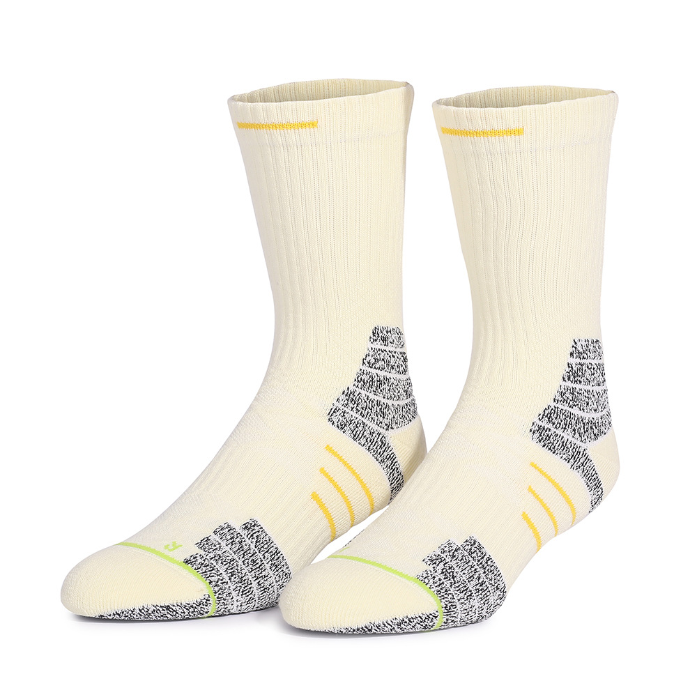 Calcetines de toalla gruesos para hombres y mujeres, calcetines deportivos profesionales, calcetines antideslizantes hasta la pantorrilla, transpirables y absorbentes del sudor, prácticos calcetines de baloncesto de élite image 11