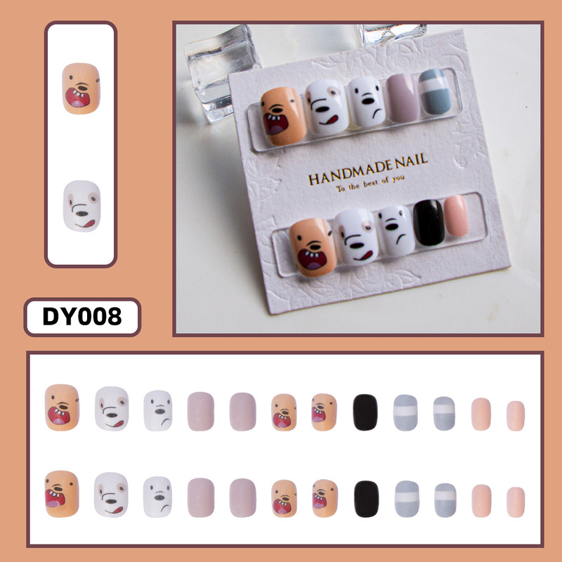Children's Wearable Nail Art, Wearable Nail Patches for Kids Aged 8-14, Small Size, Cartoon Fun Nail Art Children's Wearable Nail Art, Wearable Nail Patches for Kids Aged 8-14, Small Size, Cartoon Fun Nail Art