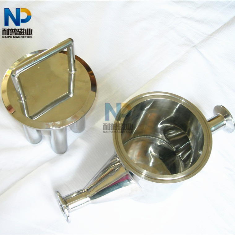 钕铁硼强磁食品级不锈钢磁铁过滤器过滤磁铁