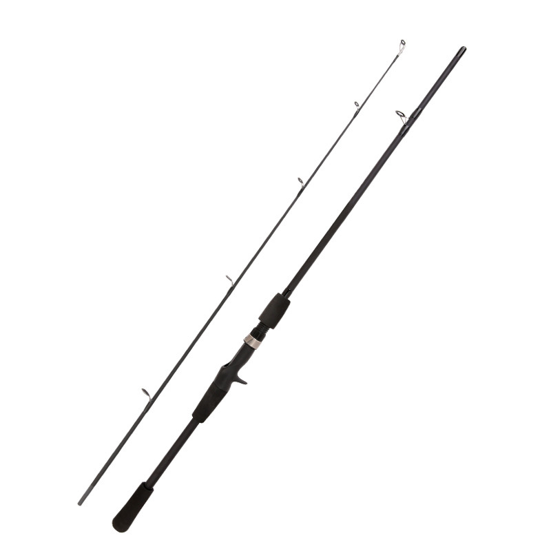 Varilla de luya sin carbono 1,8 m 2,1 m mango de la pistola mango recto caña de pescar varilla de lanzamiento caña de pescar barco transfronterizo 1,65 artes de pesca