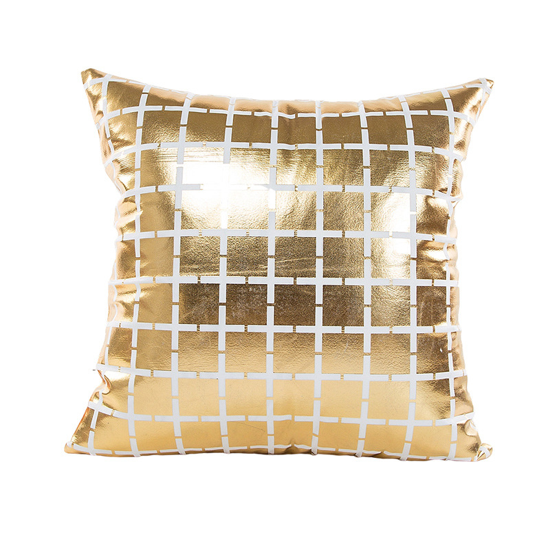 Funda de almohada con estampado dorado para el verano 2026, suave y cómoda, decoración para sofá, funda de almohada moderna para el hogar, disponible para venta al por mayor. image 17