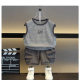 Boys' Summer suit 2025 New Children's Casual Vest Baby Handsome Cool Summer Sleeveless Two-piece Fashionable Set