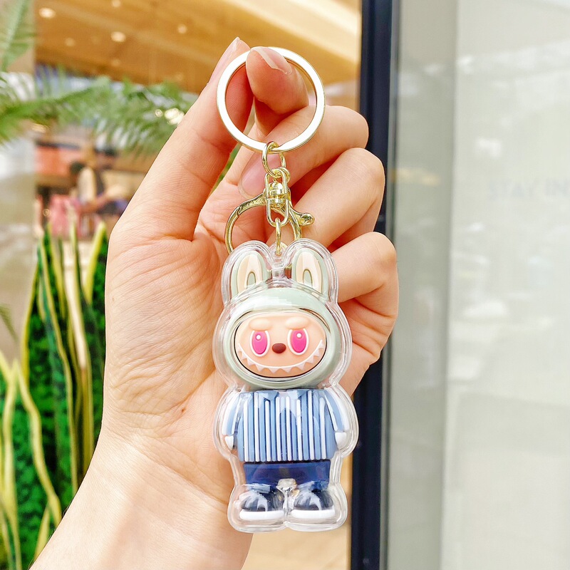 ネット有名人 LABUBU キーホルダー ラブブリトルシープペンダント クロスボーダー人気ブラインドボックスオーナメントキーホルダー 小さなギフト|undefined