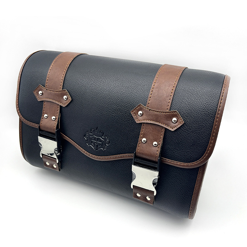 Scooter Motorcycle Django/Ns125L Retro Rear Tail Bag Leather Waterproof Hanging Bag Rear Seat Bag for Riders