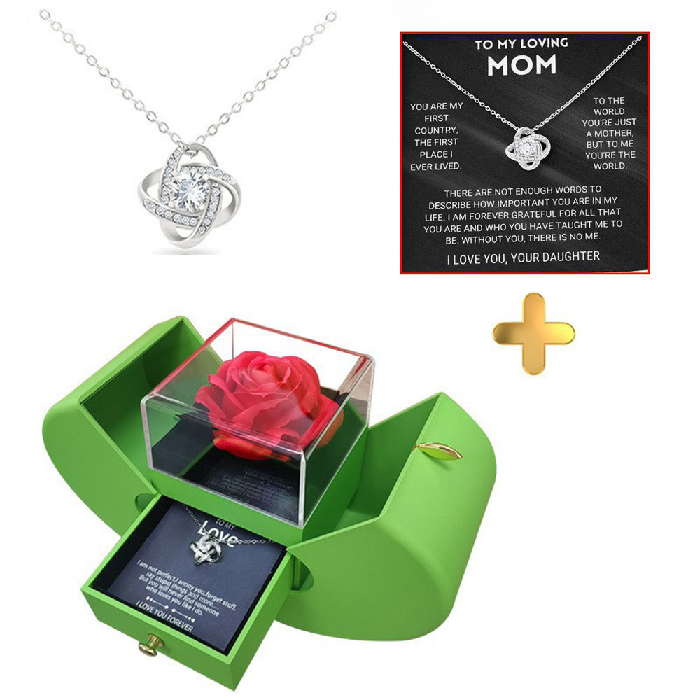 프루츠 그린(실버 목걸이 + LOVE 축하 카드), 130*90*125mm (475g/개)