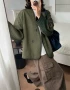 肌理秋季v领简约开衫