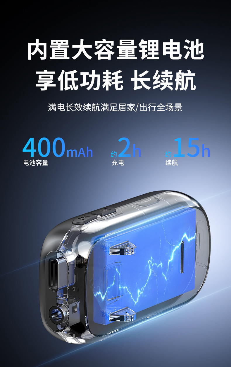 Sun Visor Bluetooth Hands-Free Headset with Built-In Speaker, Aux Audio Output, Clip-On Style, Convenient for Running