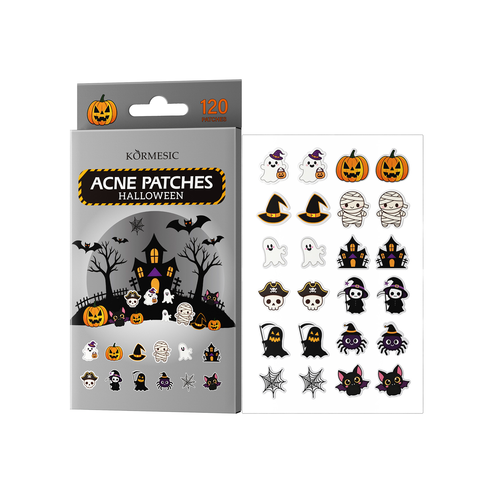 Parches para Acné de Varias Formas para Halloween Eficacia contra el Acné