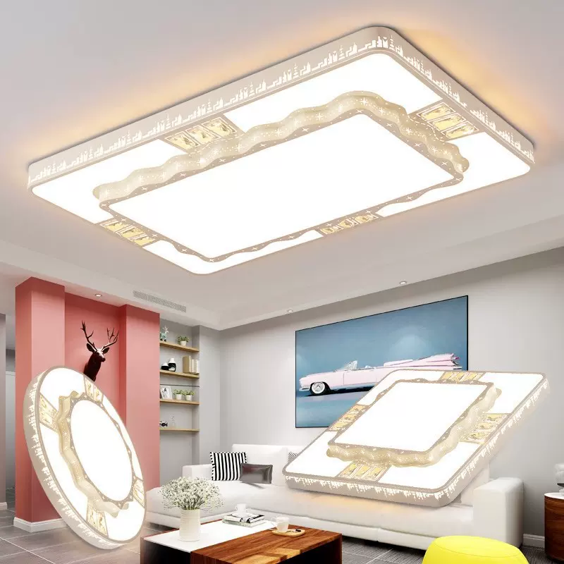 客厅灯长方形led吸顶灯新款现代简约套装大厅卧室全屋灯具批发