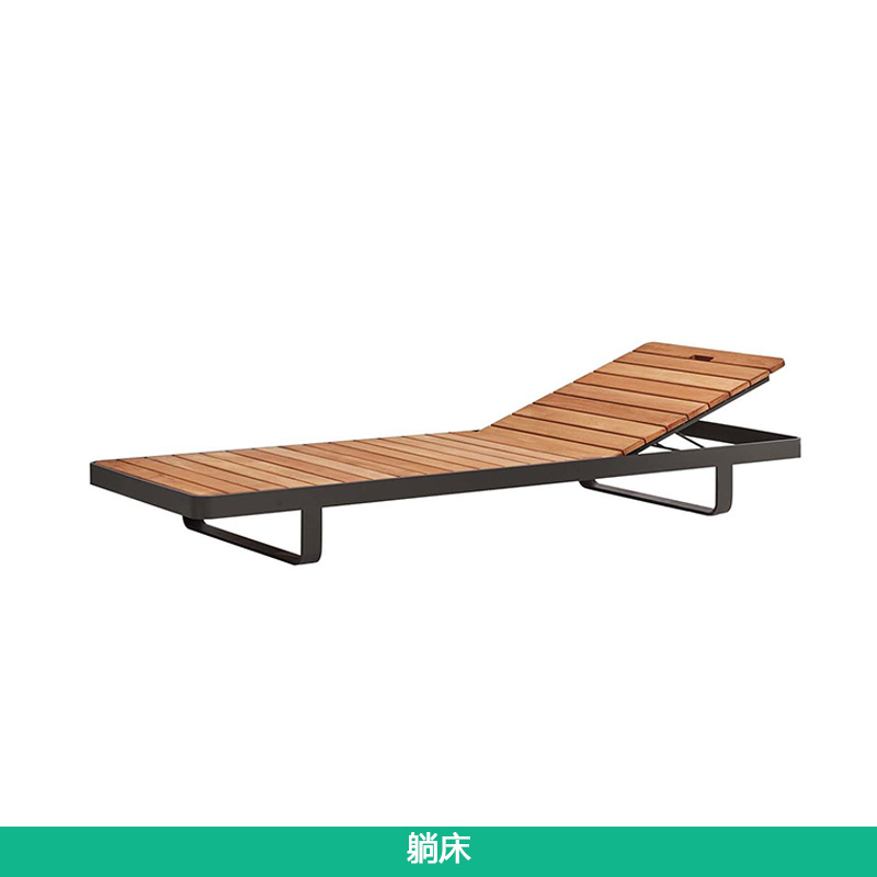 Silla de patio al aire libre Hotel Villa Resort Piscina Muebles de ocio Jardín al aire libre Cama de descanso impermeable image 6