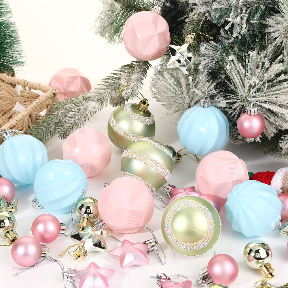 Christmas decoration macaron candy color ball gift box DIY Christmas…