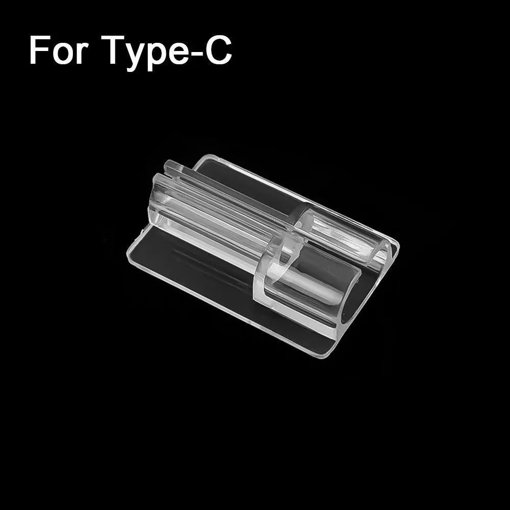 数据线保护套透明咬线器充电线线夹适用苹果Type-c直角咬线器diy