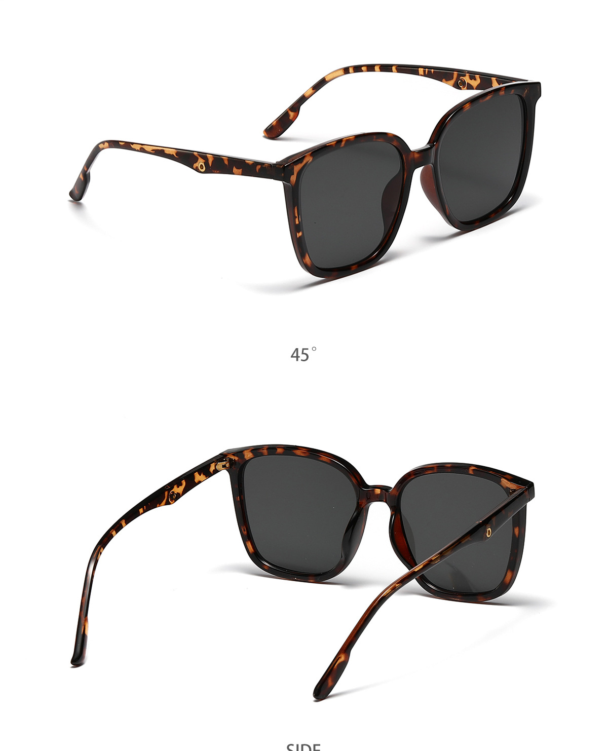 Fashion Square Large Frame European And American Trend New Comfortable Sunglasses display picture 2