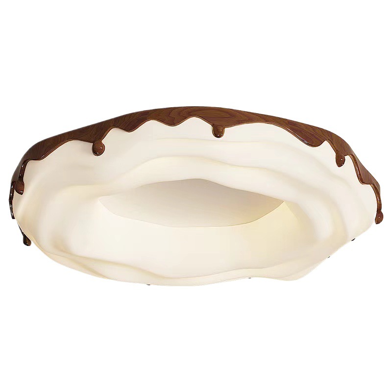 Nordic Modern Dormitorio Lámpara de protección ocular de espectro completo 2025 nueva lámpara Zhongshan lámpara de techo de donas