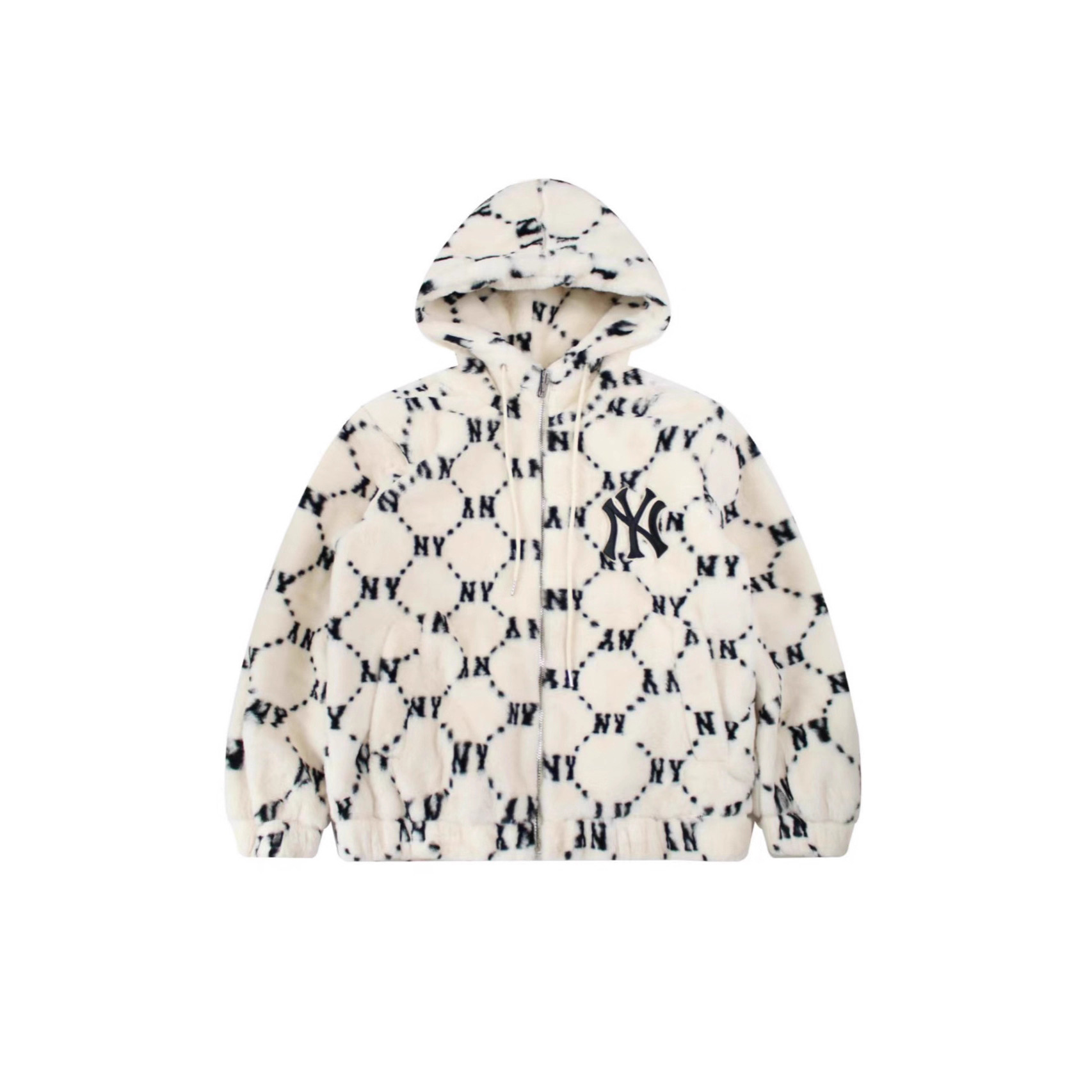 2024M*B Jacket for Men and Women, Same Style, Embroidered Logo on the Chest, Loose Fit, Hooded, Mid-Length, No Fur Collar