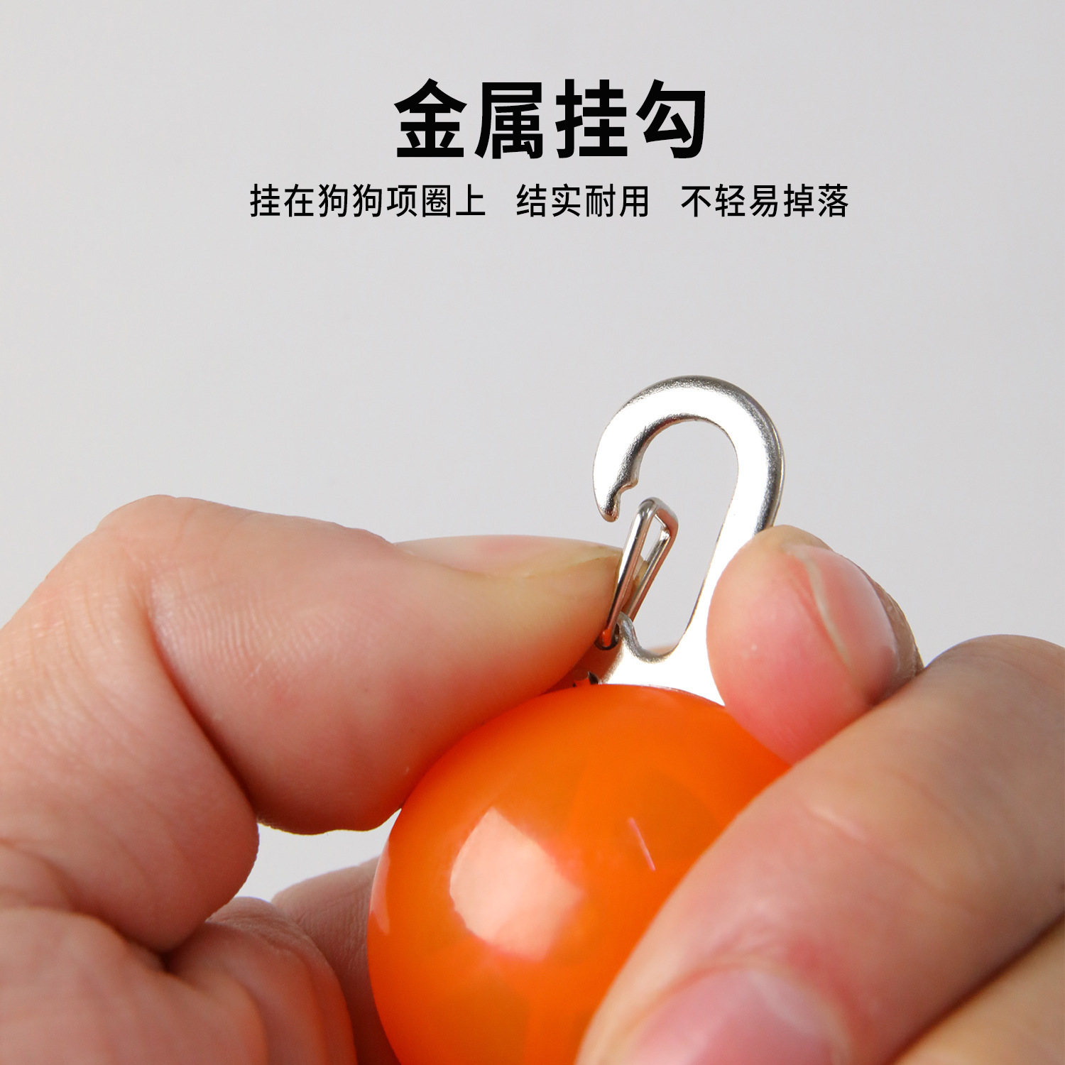 Redonda luminosa etiqueta de perro de noche gato pasear perro pasear anti-perdida colgante de flash LED para mascotas colgante luminoso