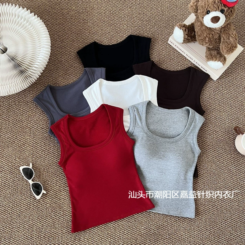 Осенний и зимний новый квадратный воротник шлифовальный с подушками на груди