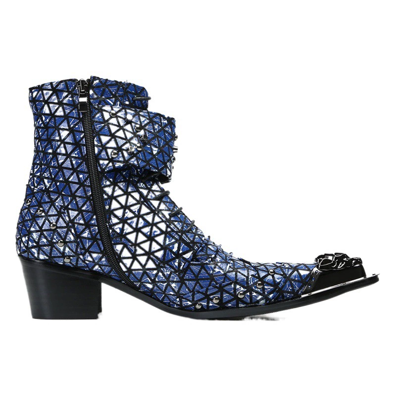 2023 осенне-зимние новые ботинки Chelsea Martin, Мужская Внешняя торговля, дышащие высокие короткие сапоги в британском стиле, остроносые кожаные туфли, мужская мода