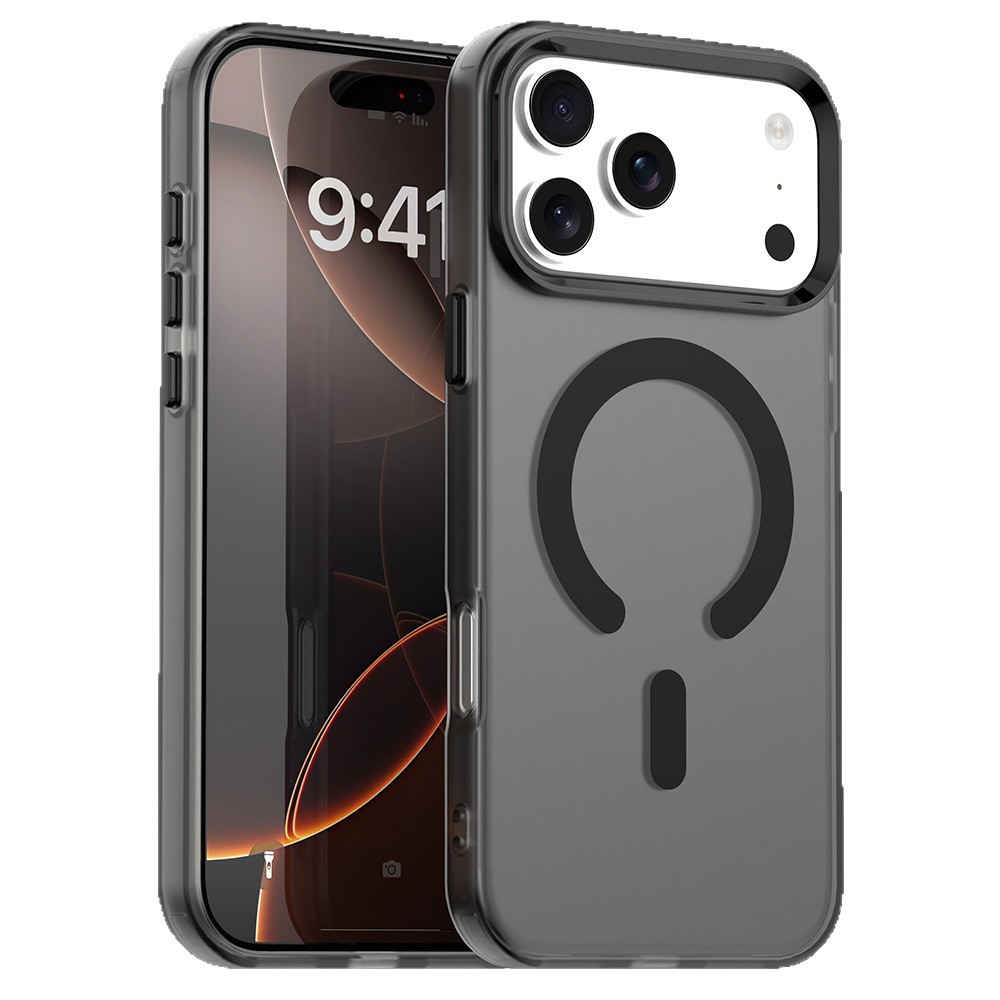 Doble capa IMD color caramelo absorción para iPhone17PROMAX teléfono móvil manzana 15 / 14 esmerilado caso anti-caída