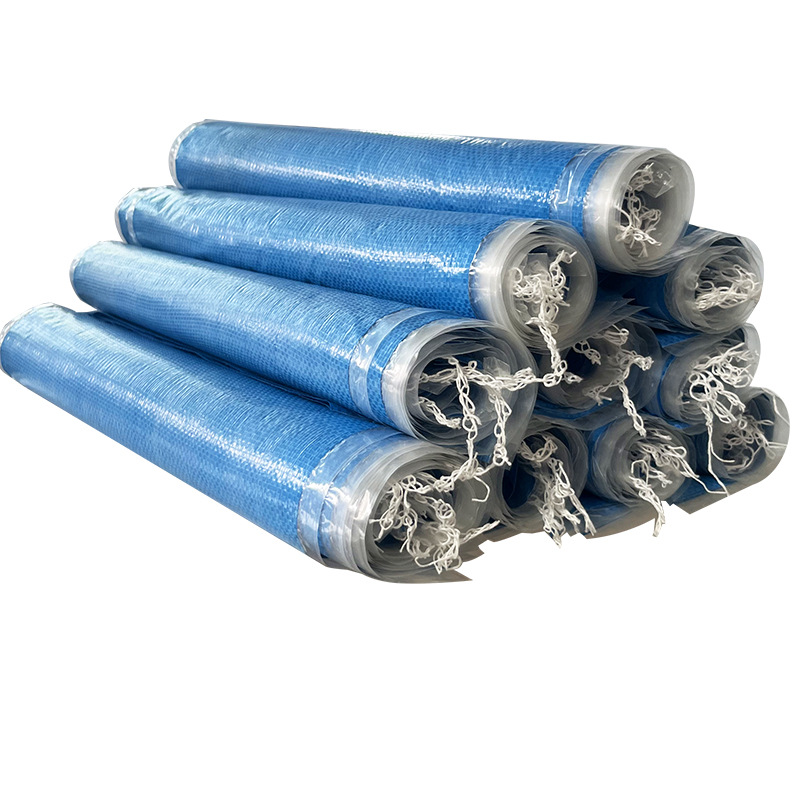 Bolsas de tejido de película azul al por mayor almacenamiento expreso logística bolsa de movimiento empaque de ropa bolsa de piel de serpiente tipo grueso