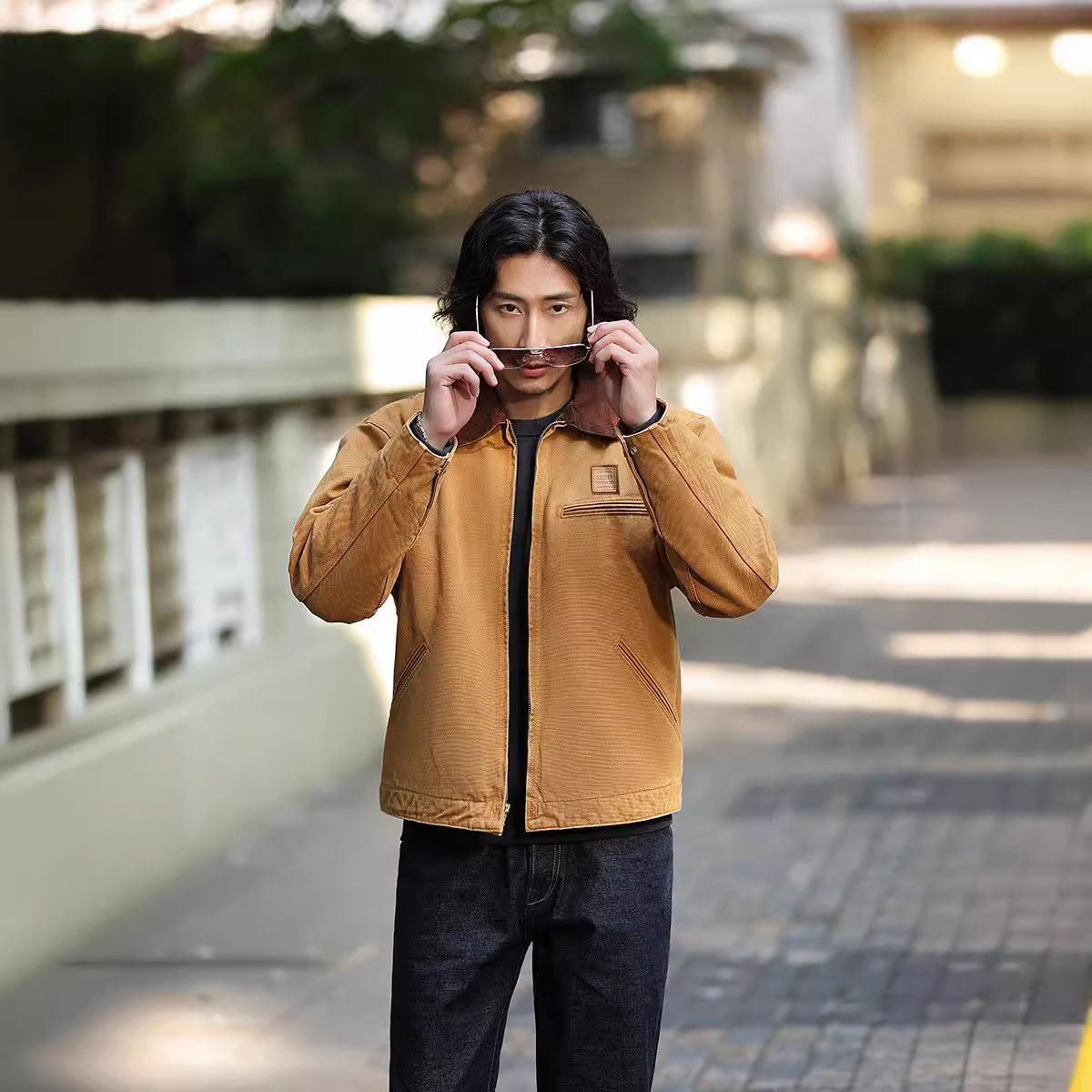 OKONKWO plano para cleanfit Detroit chaqueta Santa Fe j97 lona interestelar engrosada chaqueta