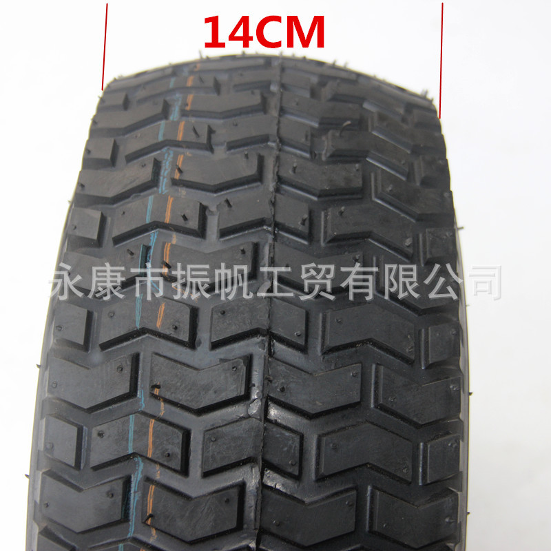 15X 6-6inch Kart Beach Car Tire Aluminum Alloy Wheel Hub Rubber Wear-Resistant Four-Wheel Vehicle Tire Accessories