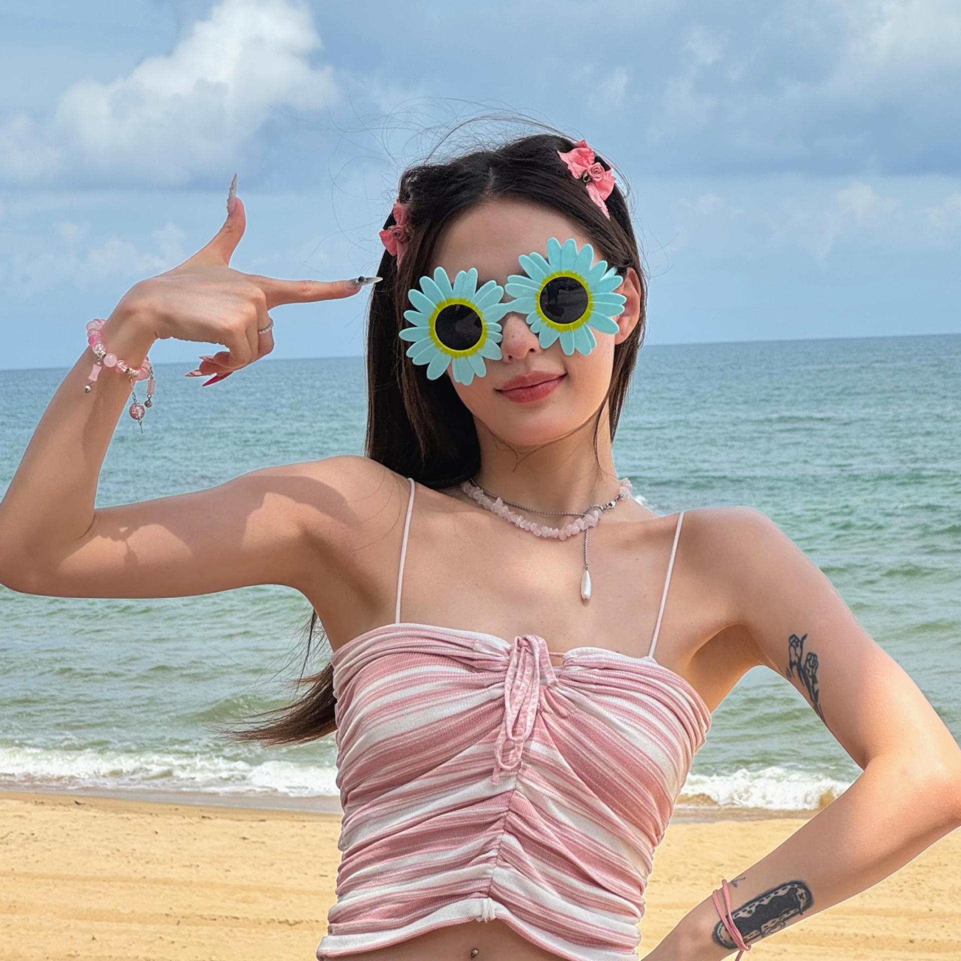 Gafas de Fiesta con Temática Hawaiana, ABS, Divertido, Decorativo, para Fiestas en la Playa y Festivales de Música