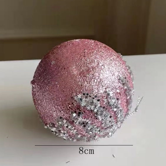 新しいクリスマス装飾ストラップ装飾クリスマスボールピンク重工シリーズ|undefined