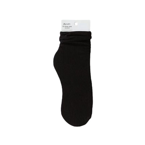 Spring and autumn Japanese velvet pile socks Korean style mid-length ins long women's socks solid color trendy ice socks