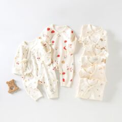 寶寶衣服春秋四季嬰兒連體衣純棉Aa類春裝新生兒衣服滿月哈衣爬服