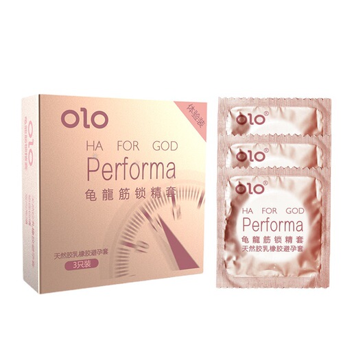 Hyaluronic acid ultra-thin condom condom OLO adult family planning bathing place hotel hotel paid supplies 3 pieces